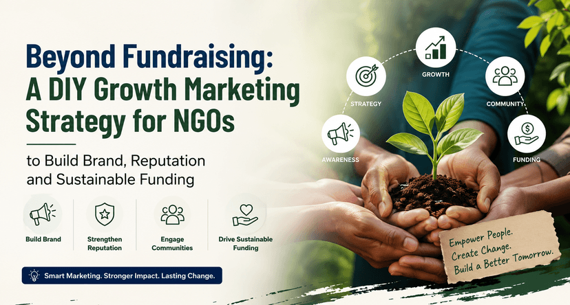 फंडरेज़िंग से आगे: NGOs के लिए ब्रांड, रेप्युटेशन और सस्टेनेबल फंडिंग बनाने के लिए एक DIY ग्रोथ मार्केटिंग स्ट्रेटेजी