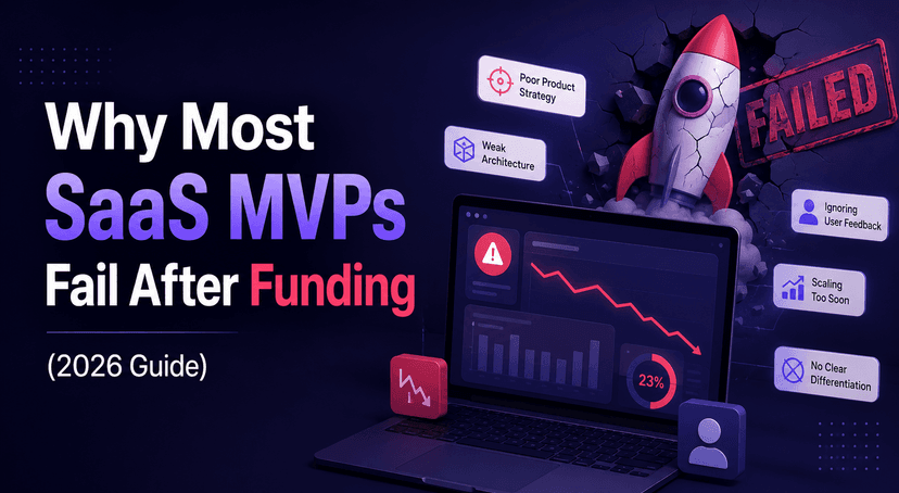 ज़्यादातर SaaS MVP फंडिंग के बाद क्यों फेल हो जाते हैं (2026 गाइड)